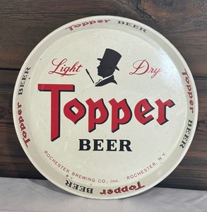 lot 123 image: Vintage Topper Beer Metal Tray
