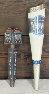 lot 124 image: Two Sam Adams Beer Tap Handles