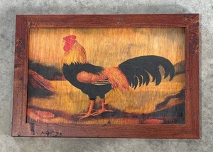 lot 129 image: French Roosters Print by Alexandra Churchill