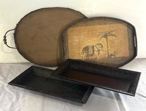 lot 131 image: Variety of Platters and Trays