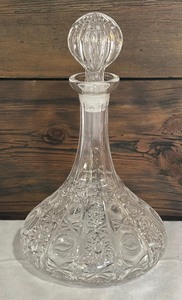 lot 136 image: Vintage Crystal Ship Decanter