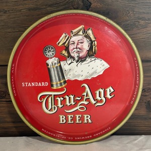 lot 139 image: Vintage Standard Tru-Age Beer Metal Tray