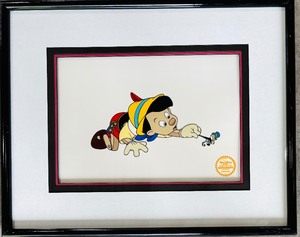 lot 6 image: The 1940 Walt Disney Company Limited Edition Framed Serigraph Pinocchio with COA
