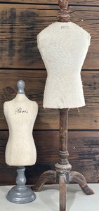lot 69 image: Set of 2 Decorative Paris-Themed Bust Mannequins