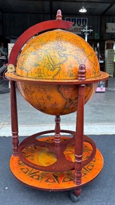 Wooden Globe Bar