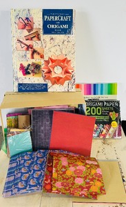 lot 92 image: Origami and Craft Paper Set with Folders and Patterns