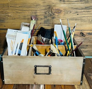 lot 50 image: Paint Brushes Crafting Supplies