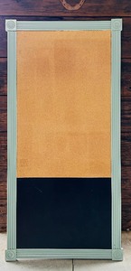 lot 81 image: Large Framed Bulletin Board  Chalkboard