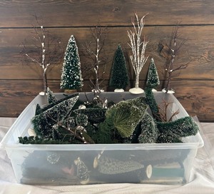 lot 186 image: Variety of Department 56 Village Trees