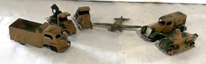 lot 188 image: Variety of Vintage Camouflage Trucks. Plane and Tank