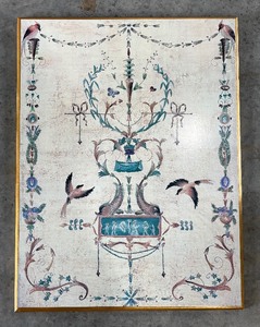 lot 190 image: Vintage Style Roman Print on Board