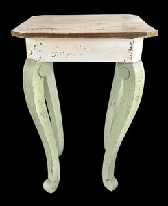 lot 201 image: Vintage Distressed Accent Table