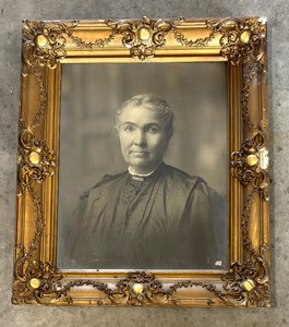 lot 219 image: Antique Black and White Portrait Photographic Print