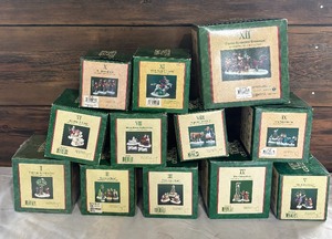 lot 263 image: Department 56 Twelve Days of Dickens Village Figurines Days 1-12