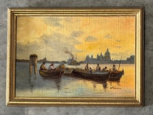 lot 271 image: Beautiful Boat Motif Print