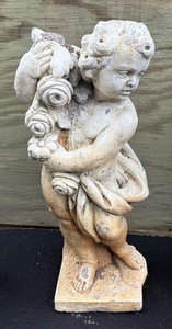 lot 272A image: Decorative Cement Garden Cherub