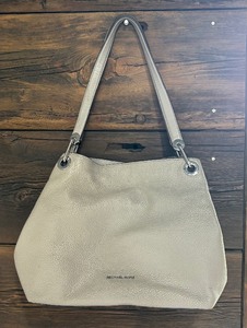 lot 274 image: Michael Kors Raven Leather Handbag