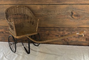 lot 277 image: Antique Gendron Wheel Company Doll Stroller