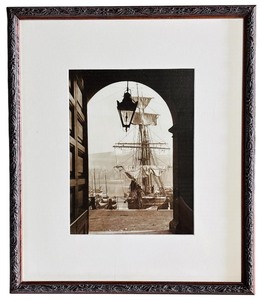 lot 320 image: Through the Doorway Framed Nautical Artwork