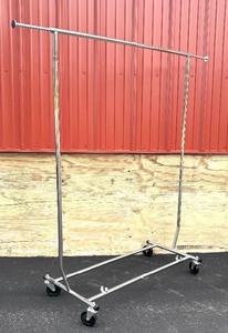 lot 301A image: Portable Metal Clothing Rack