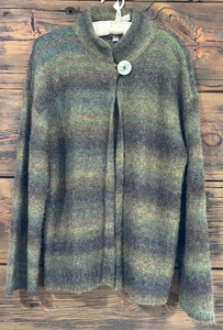 lot 283 image: Womens J Jill Wool Blend Cardigan Sweater with Button Closure