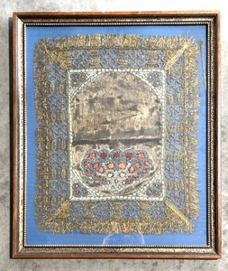 lot 237 image: Vintage Framed Asian Silk Embroidery