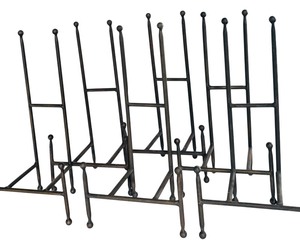 lot 232 image: Large Metal Art Stands