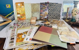 lot 158 image: Crafters Needed  Large Lot of Multiple Stickers, Colored Papers, Numbers, Letters and More