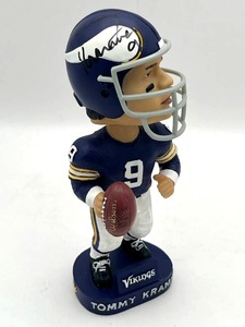 Autographed Tommy "2-Minute Tommy" Kramer Minnesota Vikings Limited Edition Bobble Head Doll