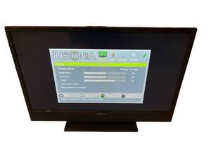 lot 58 image: INSIGNIA 32-inch LCD TV (Model NS-32D120A13) with Remote in Working Condition