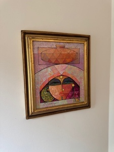 lot 25 image: Framed Abstract Artwork Signed and Dated 2012