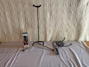 lot 267 image: Audio-Technica Wired Microphone with Cable and Stand