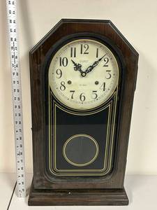 lot 885 image: LeGant Vintage 31-Day Wall Clock with Wooden Case