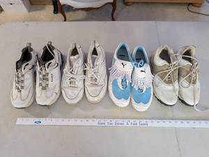 lot 257 image: Group of 4 Pairs of Mens Athletic Shoes - Reebok, Greenways, Puma Golf