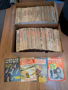 lot 328 image: Collection of Vintage Popular Science and Popular Mechanics Magazines, 1950s-1960s