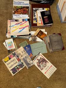 lot 53 image: Vintage Ephemera and Book Collection with Newspapers and Cookbooks
