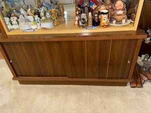 lot 187 image: Wood Cabinet with Sliding Doors, Approximately 40 Inches Wide