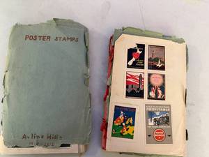 lot 217 image: Vintage Poster Stamp Albums with Advertising and Thematic Labels Collection