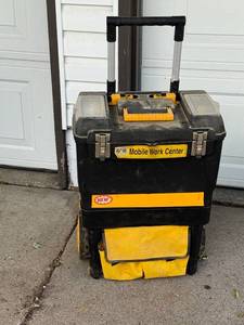 lot 419 image: Mobile Work Center Toolbox with Assorted Hand Tools and Hardware