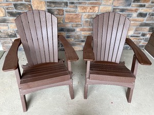 Pair of Malibu Outdoor Living Adirondack Chairs