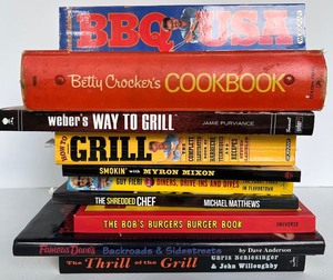 lot 52 image: Collection of 10 Grill and Barbecue Cookbooks