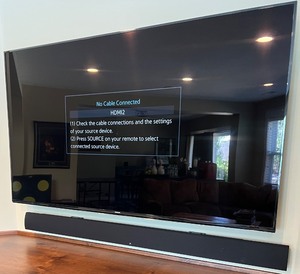 lot 84 image: Home Entertainment Bundle Samsung TV, KEF Subwoofer, Samsung Blu-ray, Wii U Console