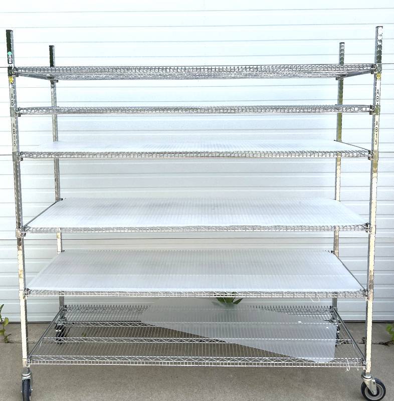 #2112 FANTASTIC STORAGE SHELVING SYSTEMS TRUCK CARTS AUCTION INCLUDING ...