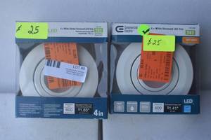 lot 8 image: 4 inch White Recessed Light