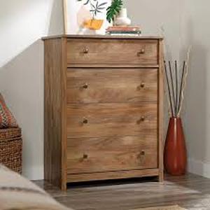 lot 4 image: River Ranch 4-Drawer Sindoori Mango Chest of Drawers 42.126 in. x 31.732 in. x 17.874 in. by SAUDER Customer Returns See Pictures