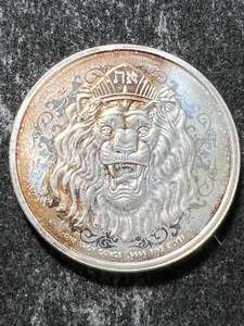 lot 09 image: 1 TROY OZ .999 FINE SILVER 2022 LION ROUND