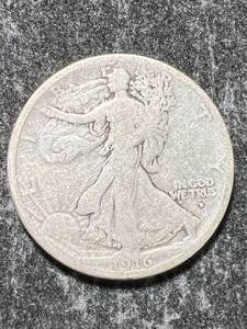 lot 12 image: 1916-D (OBV) US WALKING LIBERTY HALF DOLLAR