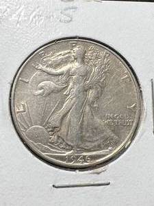 lot 38 image: 1946-S US WALKING LIBERTY HALF DOLLAR