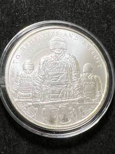 lot 45 image: 1 TROY OZ .999 FINE SILVER 2015 SILVER SHIELD ROUND IN AIRTITE