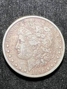 lot 52 image: 1890-S US MORGAN SILVER DOLLAR